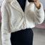 ECOPELLICCIA CROP CON TASCHE