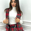 GILET TARTAN CON BOTTONI