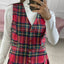 GILET TARTAN CON BOTTONI