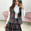 GILET TARTAN CON BOTTONI