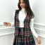 GILET TARTAN CON BOTTONI