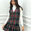 GILET TARTAN CON BOTTONI