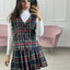 GILET TARTAN CON BOTTONI