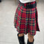 GONNA TARTAN CON CINTURINO