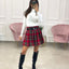 GONNA TARTAN CON CINTURINO