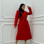 CAPPOTTO IN PANNO DOPPIO PETTO CON CINTURA
