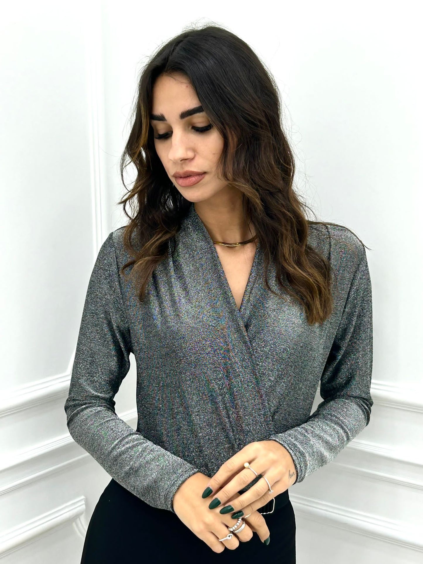 BODY LUREX INCROCIATO
