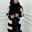 CARDIGAN LUNGO RIGHE ORIZZONTALI