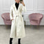 CAPPOTTO IN PANNO DOPPIO PETTO CON CINTURA