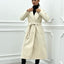 CAPPOTTO IN PANNO DOPPIO PETTO CON CINTURA