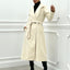 CAPPOTTO IN PANNO DOPPIO PETTO CON CINTURA
