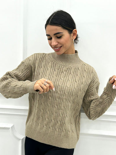 MAGLIONE TRAMA TRECCIA