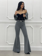 COMPLETO GIACCA CROP E PANTALONE NEW COLLECTION